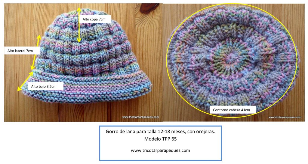 Gorro de lana modelo Moa - Es tiempo de lana